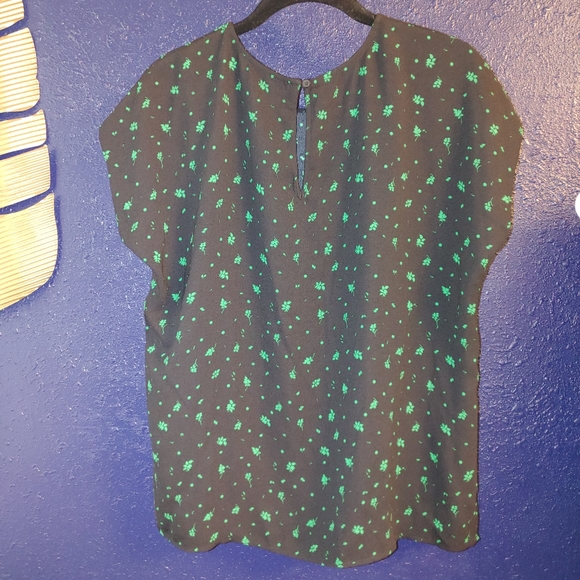 NWT Halogen Boxy Cap Sleeve Blouse M - Picture 3 of 7